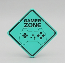 Placa Gamer Zone personalizada